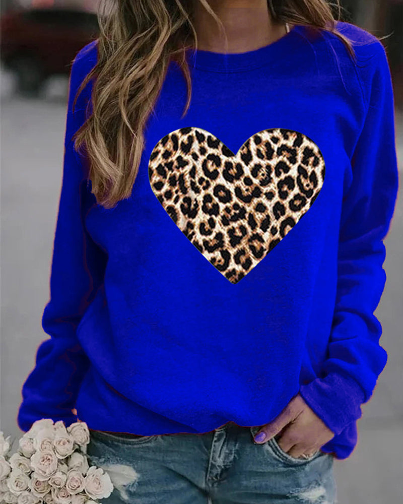 Alicia® | Leopard sweatshirt with heart motif