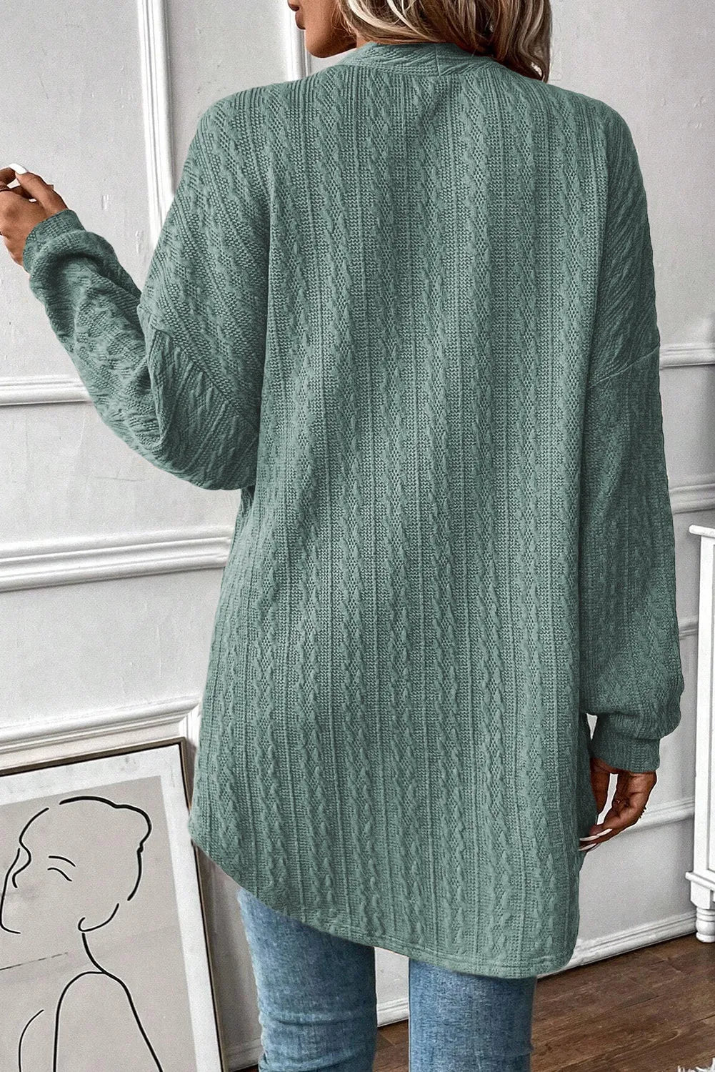 Wendy® | Structured open front long sleeve cover with pockets