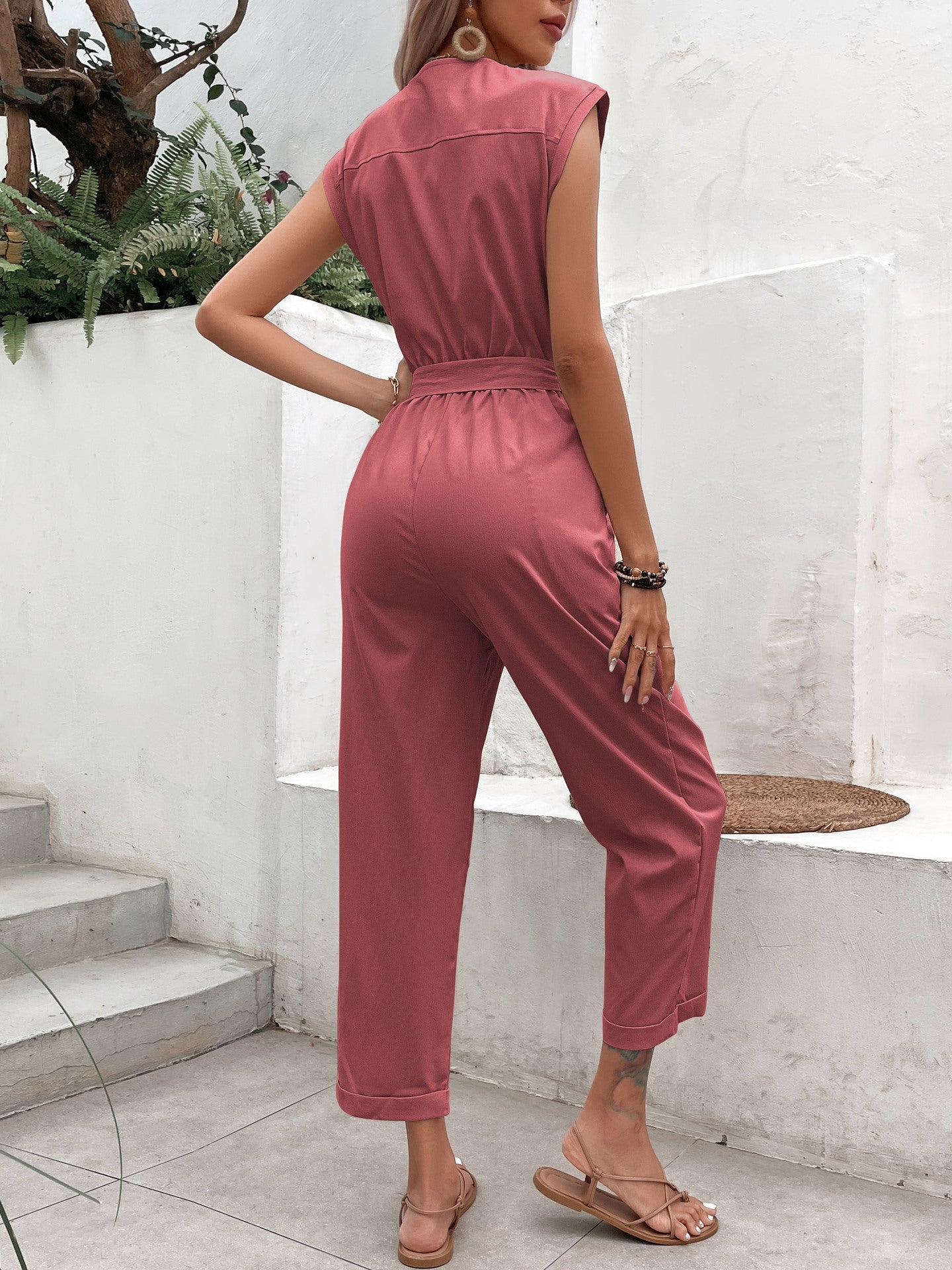 Tania® | Jumpsuit with buttons and bow