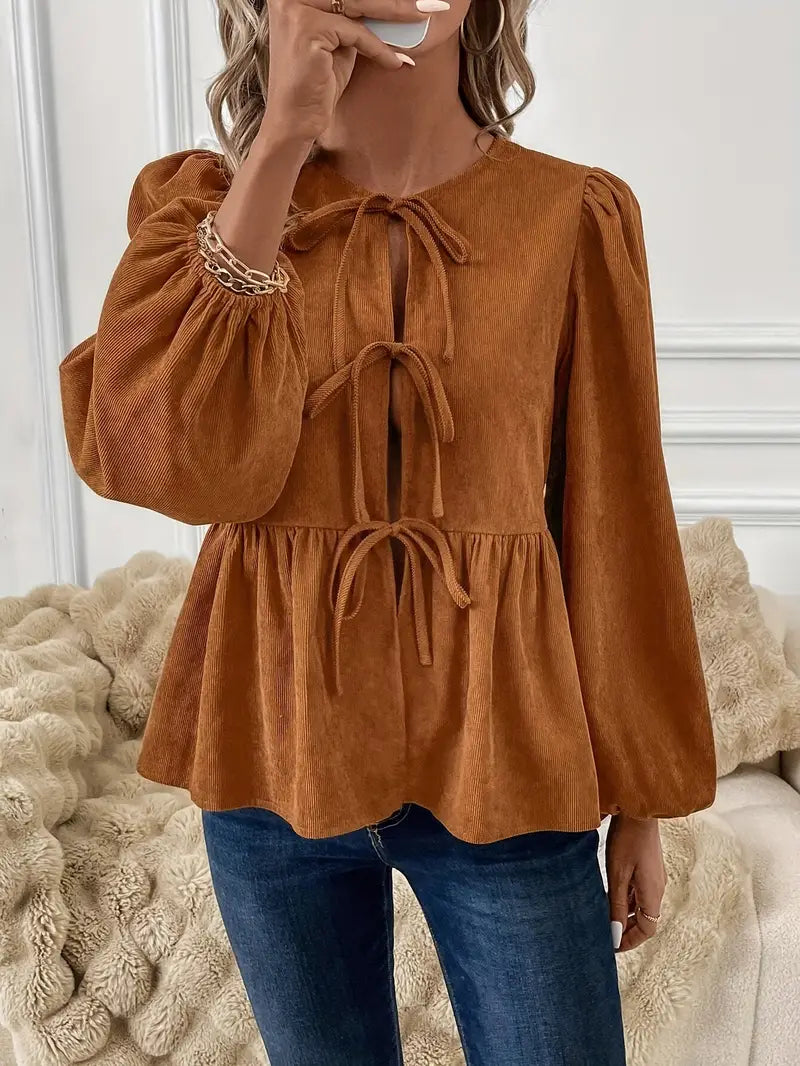 Pilar® | Stylish corduroy blouse