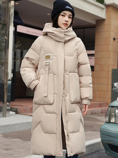 Quinby® | Machine washable plus size hooded coat