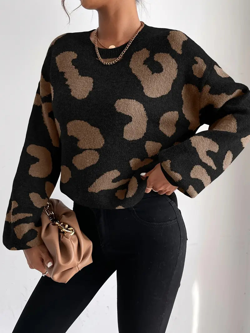 Ana® | Trendy leopard print sweater