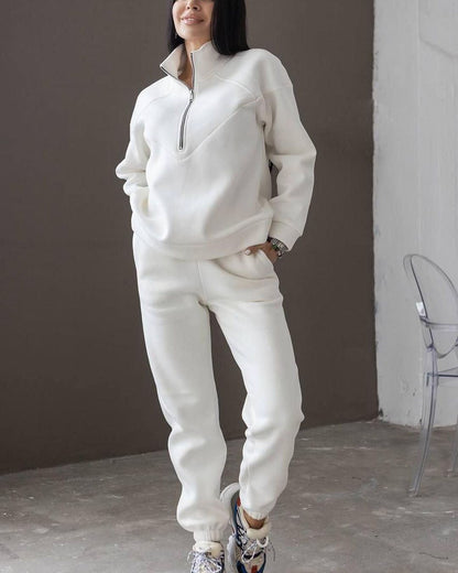 Ana® | Set of sweater and trousers with zip and sweatshirt