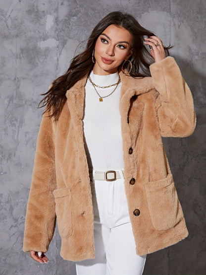 Alba® | Faux fur teddy coat