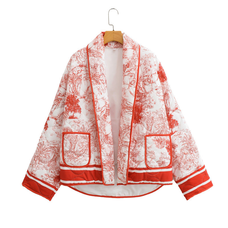 Zahira® | Printed quilted jacket