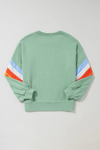 Pilar® | Contrasting long-sleeved crew neck sweatshirt