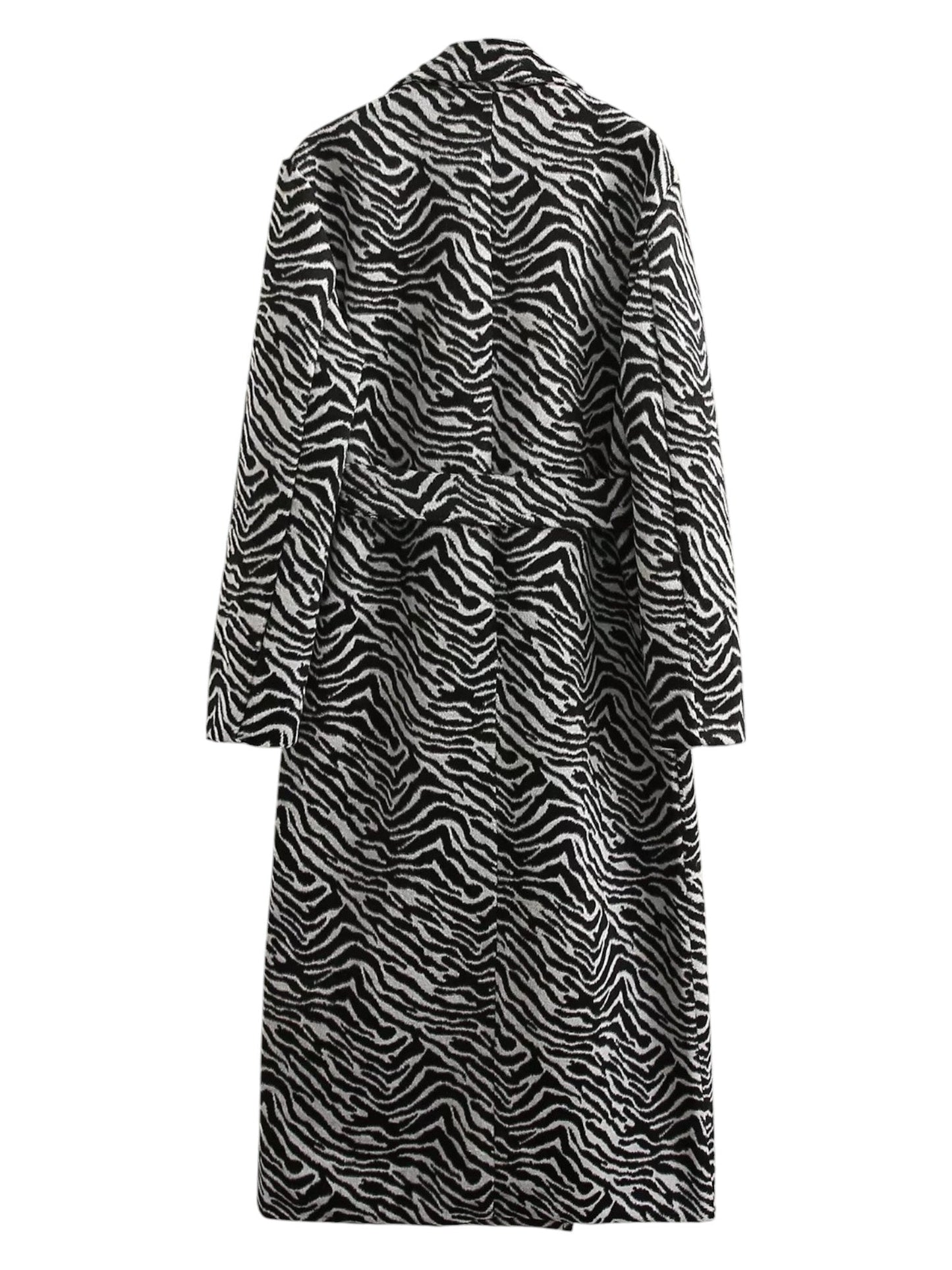 Tamara® | Women's zebra pattern faux fur coat