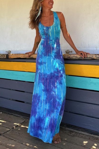 Ximena® | Stretch cross back maxi dress