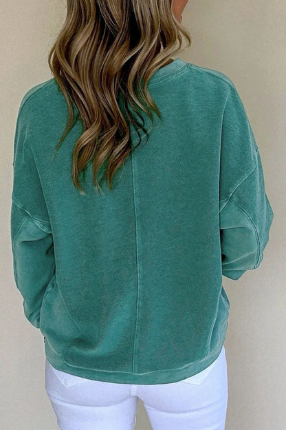 Teresa® | Long-sleeved sweatshirt with notched shoulders