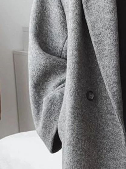 Pilar® | Modern and trendy long coat made of vegan wool