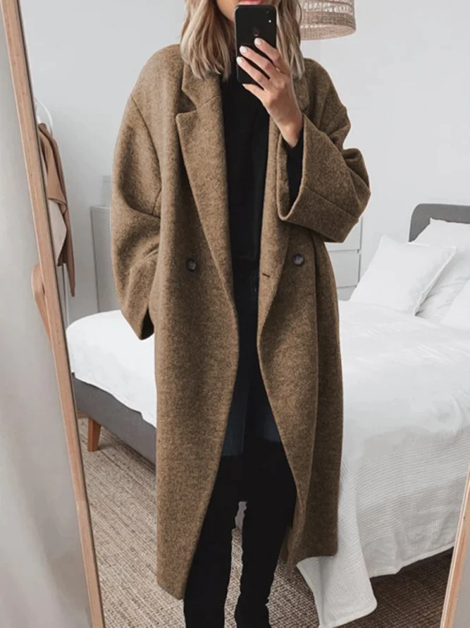 Agustina® | Women's luxurious oversized wool blend coat