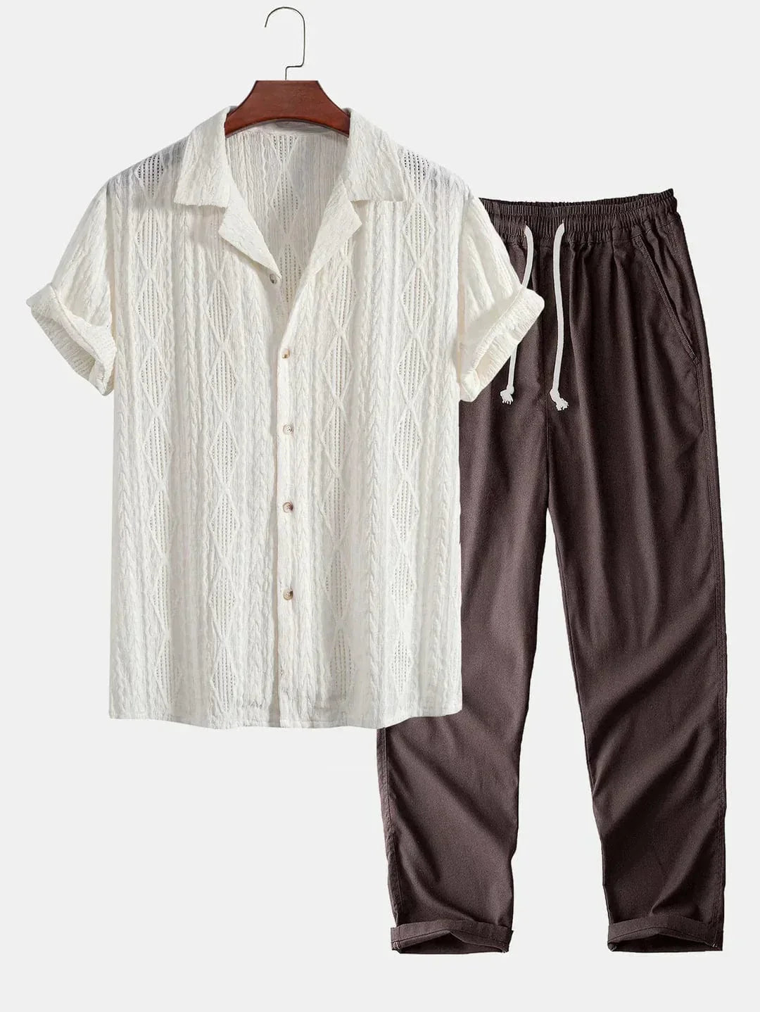 Yolaina® | ARIANO linen shirt and trousers set