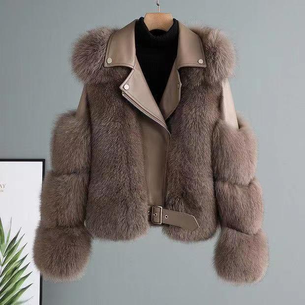 Pilar® | Arctic luxury leather jacket with fur