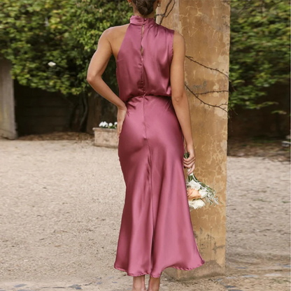 Zenaida® | One-shoulder satin dress