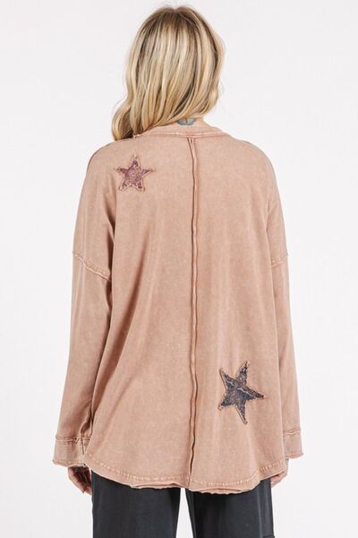 Tatiana® | Long sleeve t-shirt with star patch