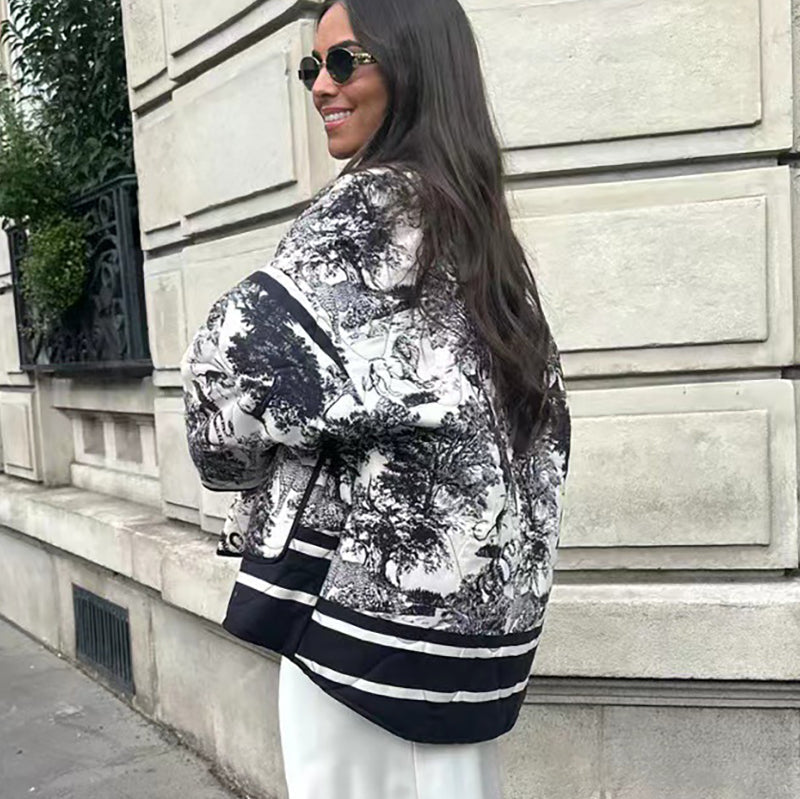 Zahira® | Printed quilted jacket