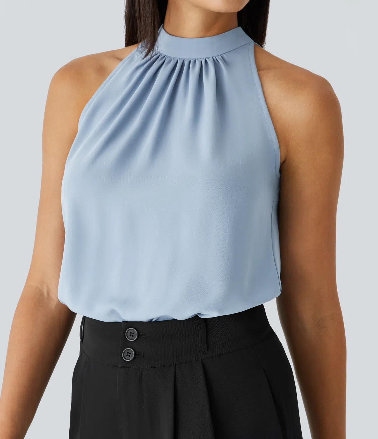 Sydney® | Women's halterneck blouse with back