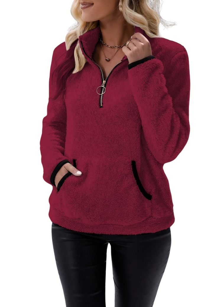 Susana® | Half zip fleece lining