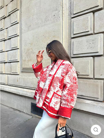 Zahira® | Printed quilted jacket