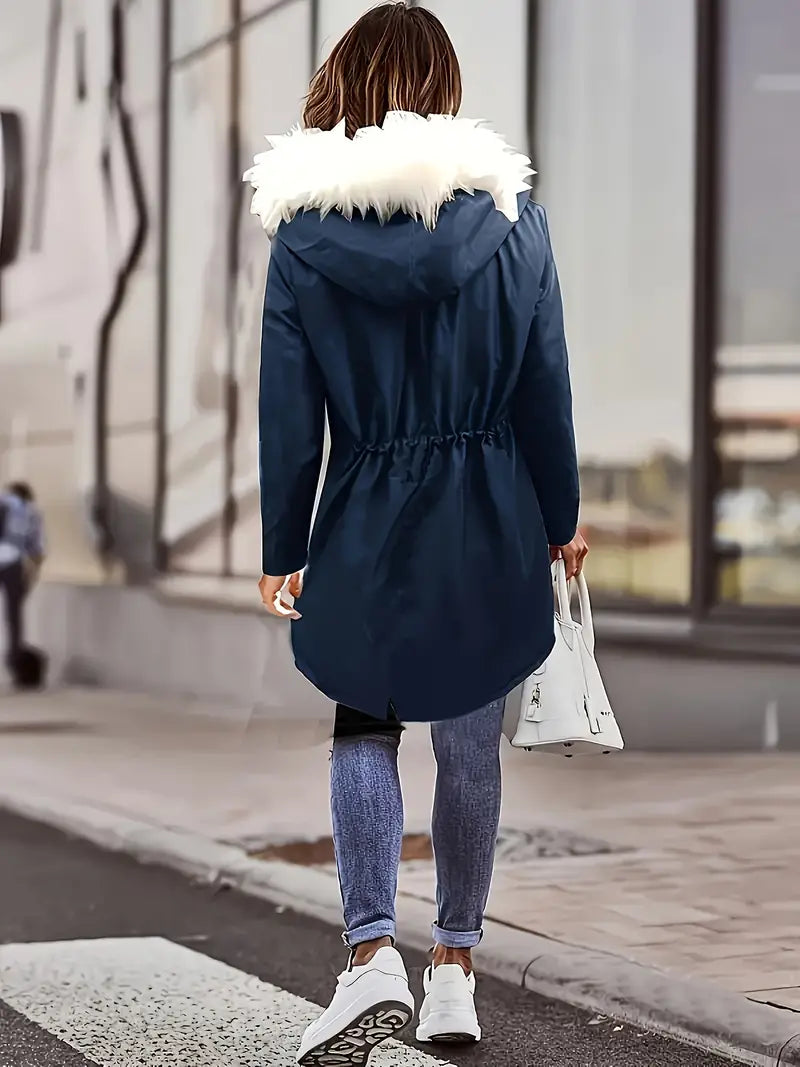 Zoraida® | Parka coat with fluffy trim and hood