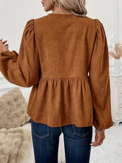 Pilar® | Stylish corduroy blouse