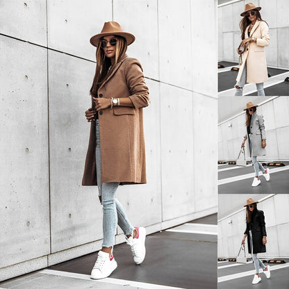 Sydney® | Elegant long coat with buttons