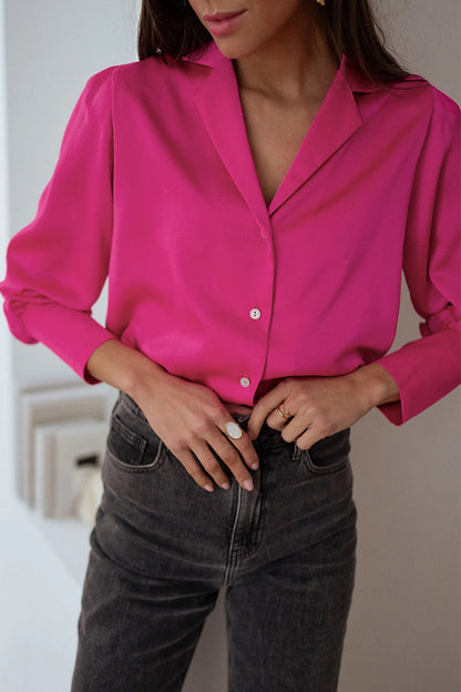 Alicia® | Elegant tops with a plain turn-down collar