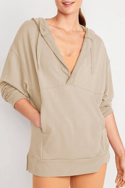 Yesenia® | Casual solid tops with pockets and V-neck