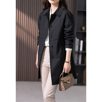 Zenaida® | Classic slim-fit women's coat with one-button closure