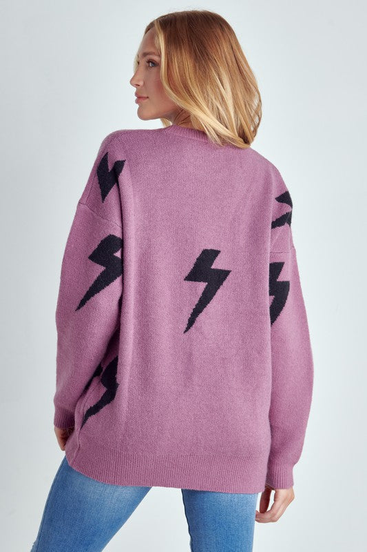 Petra® | BOLT LONG SLEEVE CREW NECK SWEATER