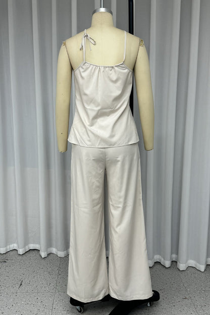 Victoria® | Casual Ruched Irregular Sleeveless Two Piece Suits