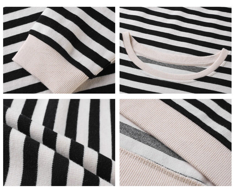 Wendy® | Retro striped blouse with long sleeves