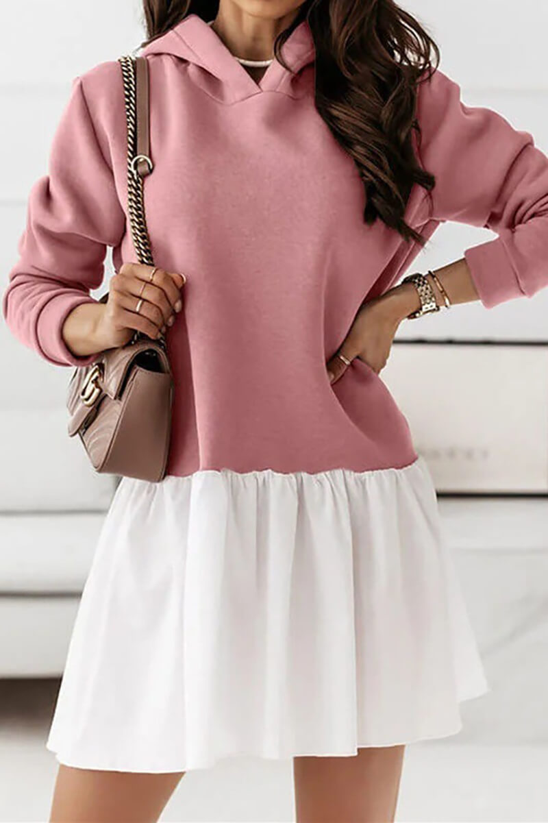 Zaida® | Long sleeve pleated sweatshirt dress from Meline