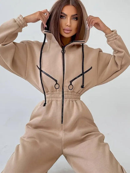 Nadia® | Jumpsuit with hood and drawstring