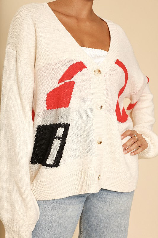 Vivienne® | Lipstick cardigan