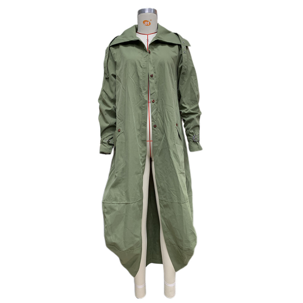 Yoselin® | Oversized long hooded coat for women