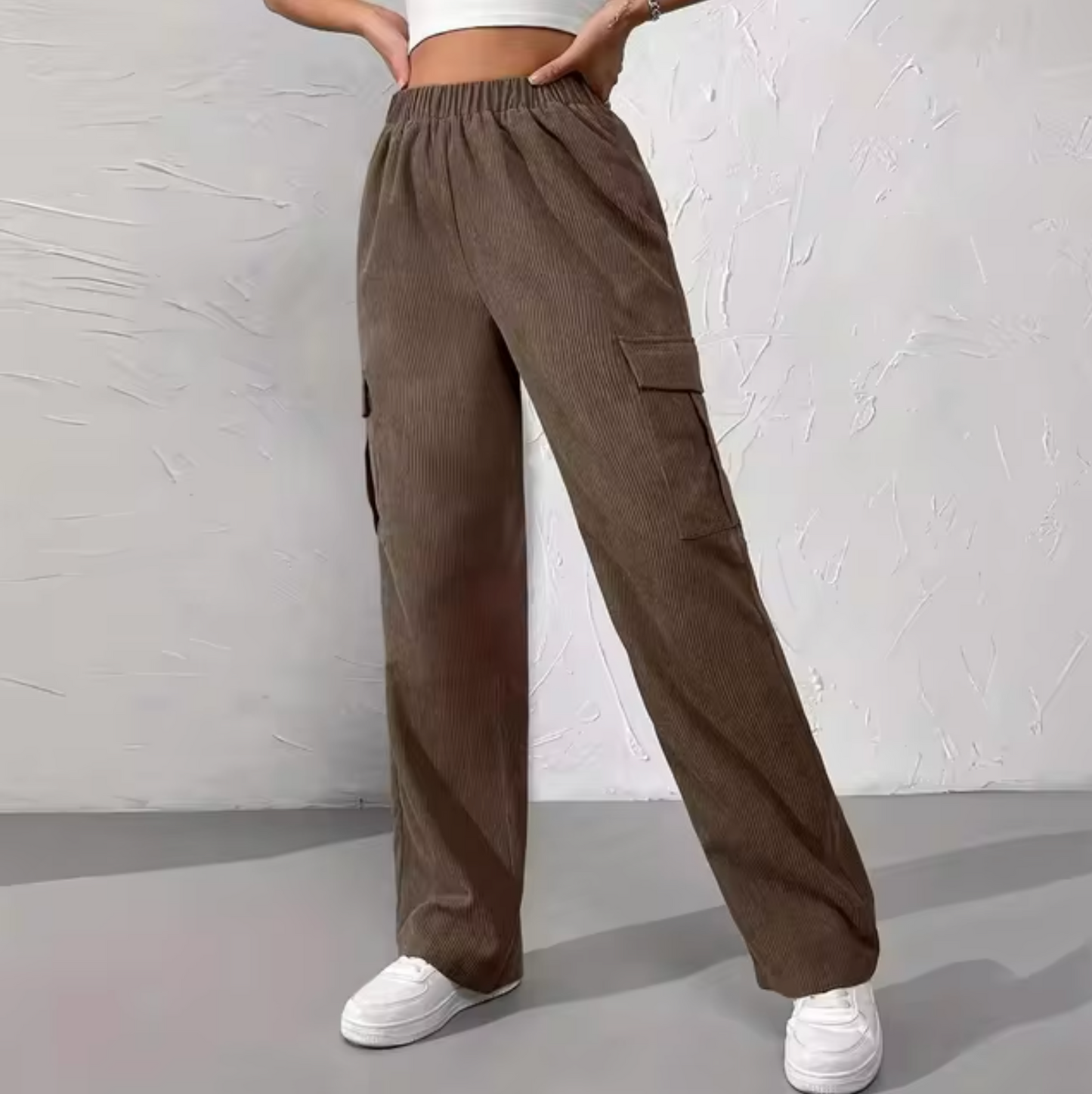 Pilar® | Wide-leg corduroy cargo pants