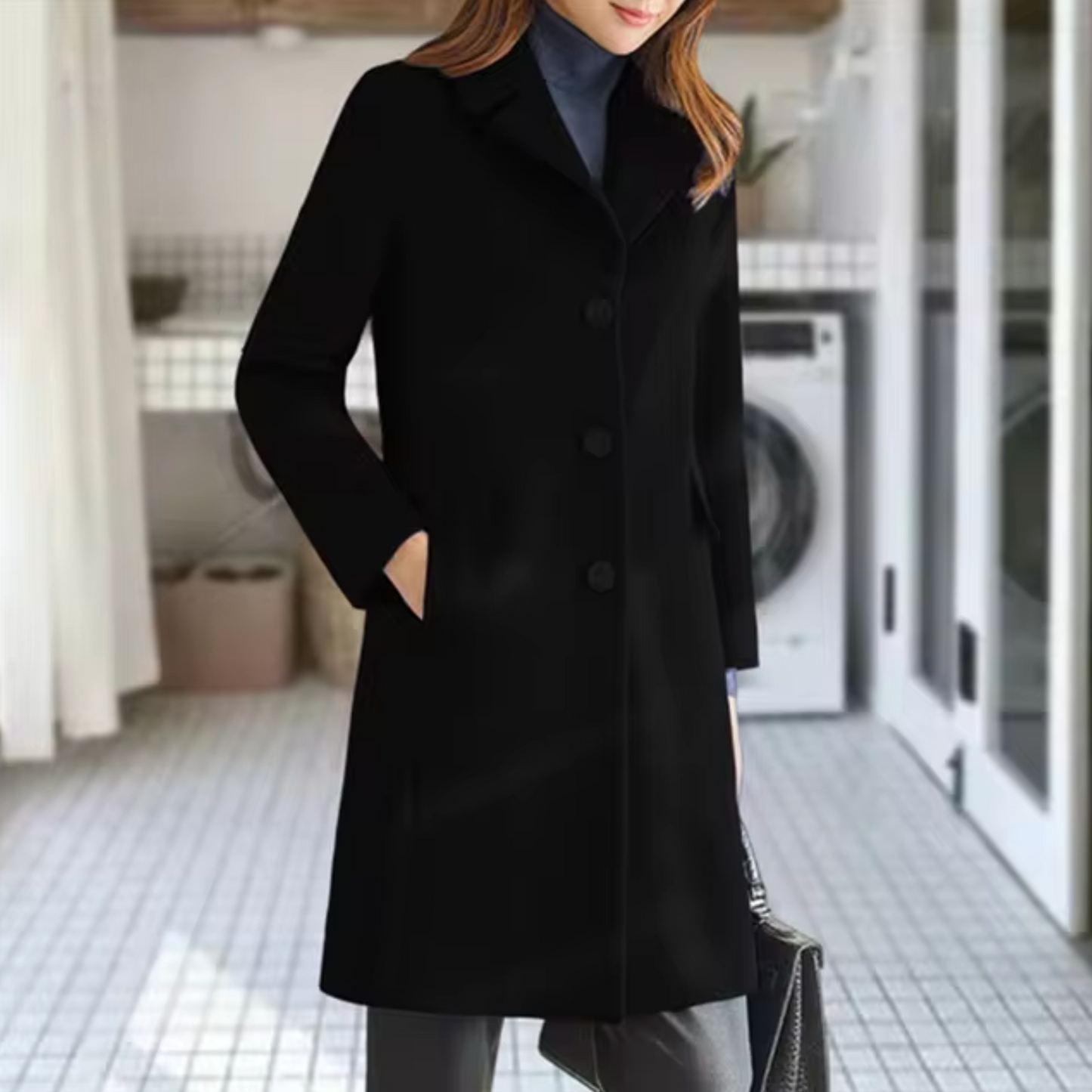 Tamara® | Wool coat with front pocket