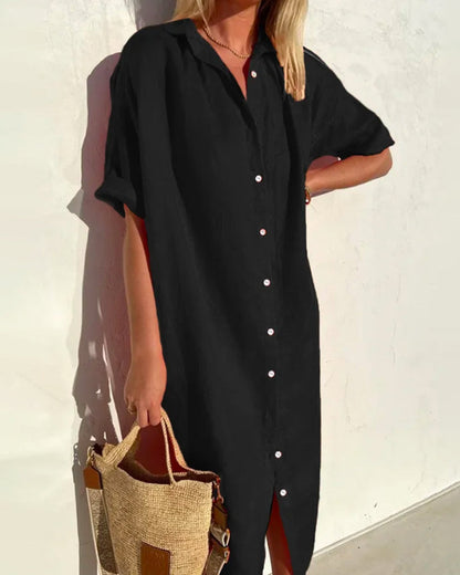 Xanthe® | Simple shirt dress made of cotton