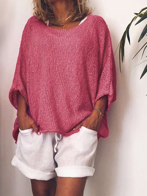 Zoe® | Elegant, loose sweater with a neckline