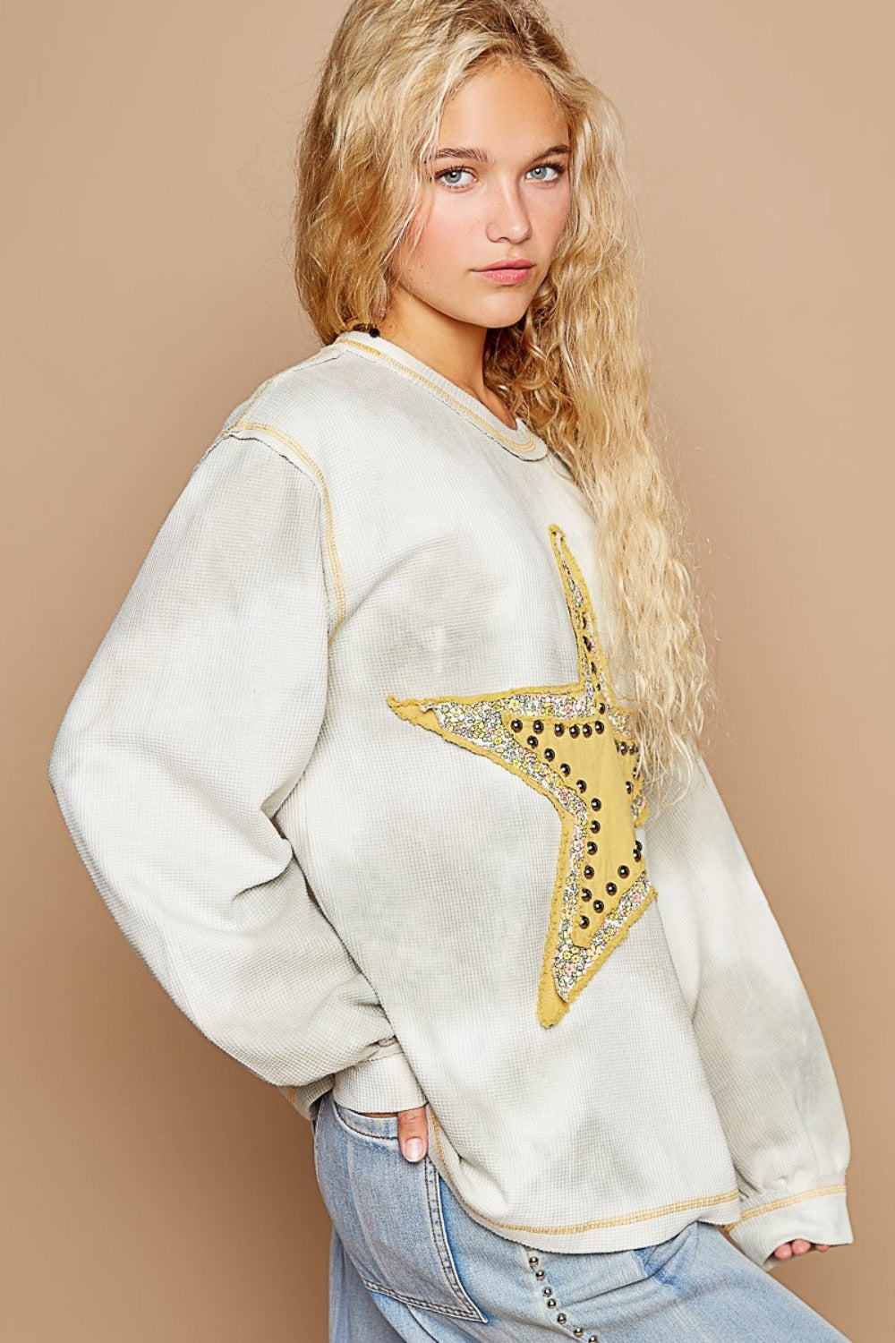 Alice® | Washed star patch with studded top