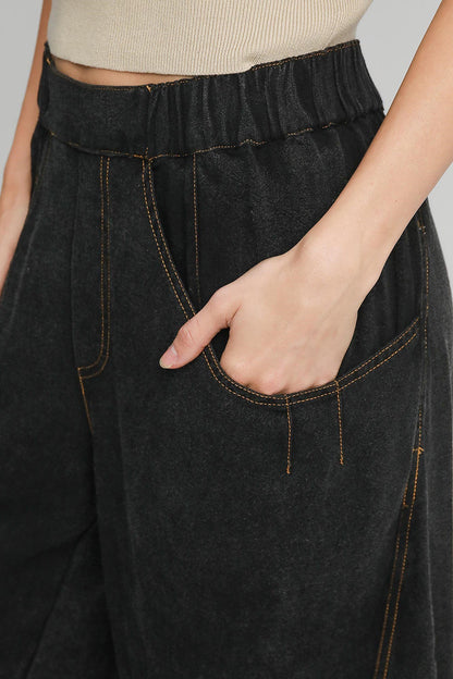 Zara® | Baggy fit trousers with an elastic waistband and pockets