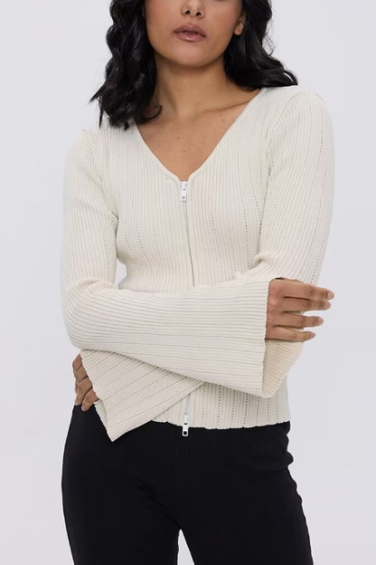 Toni® | Slim cardigan with V-neck