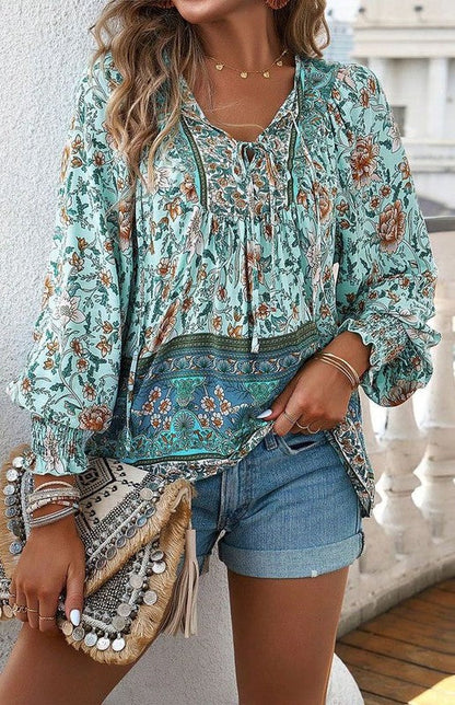 Tamsin® | Floral long sleeve blouse