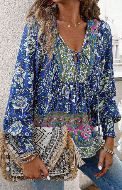 Tamsin® | Floral long sleeve blouse