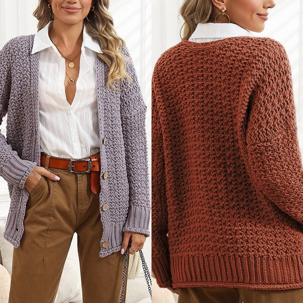 Yoselin® | Simple and stylish winter cardigan