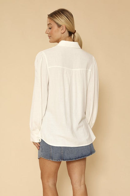 Sylvia® | Button-down blouse