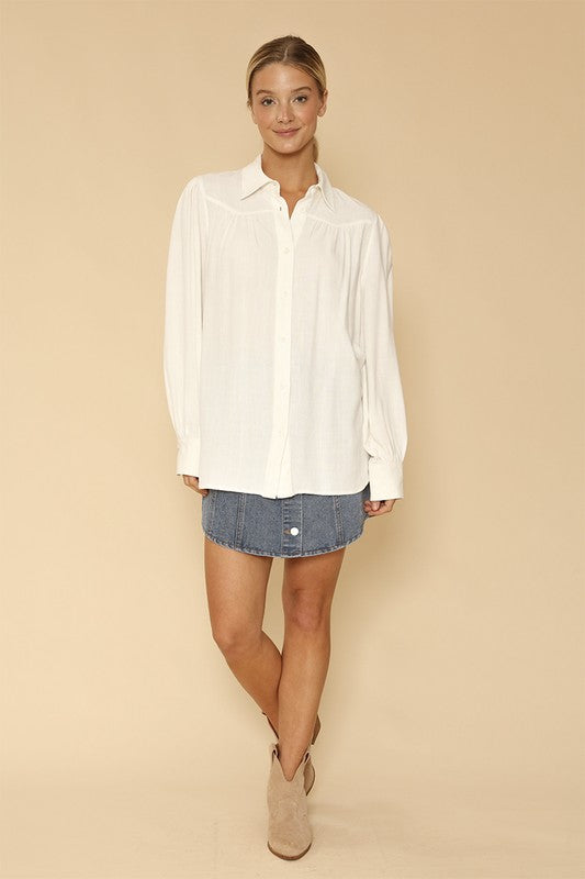 Sylvia® | Button-down blouse