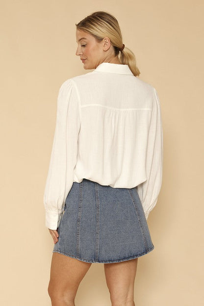 Sylvia® | Button-down blouse