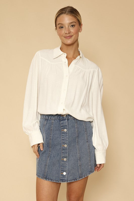 Sylvia® | Button-down blouse